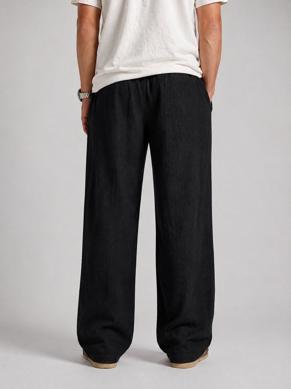 Black Linen Pants