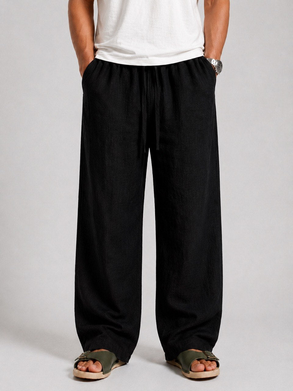 Black Linen Pants