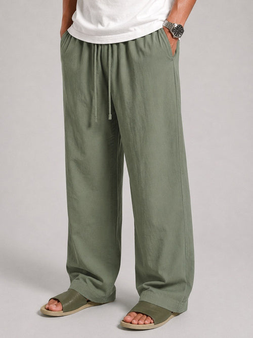 Sage Green Linen Pants
