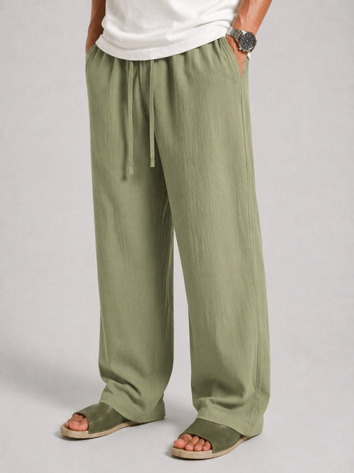 Sage Green Linen Pants